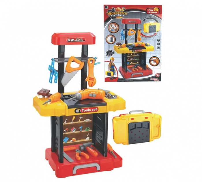Игровой набор инструментов "Большая стройка" в чемодане 60*42,5*7  661-181  
